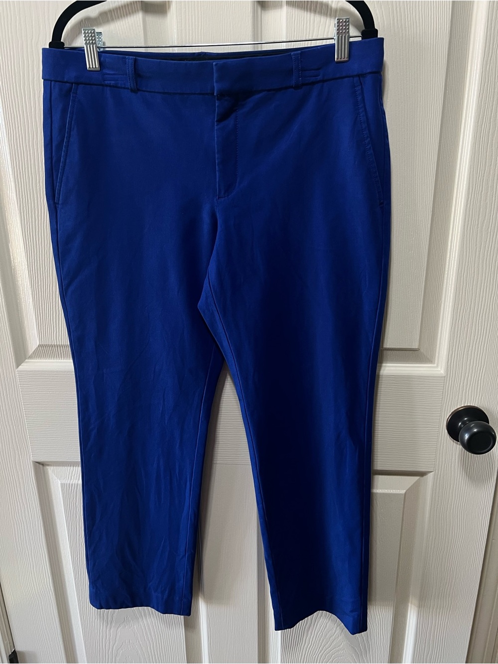Banana Republic Ryan Royal Blue Straight Leg Dress Pants Size 12 - Picture 2 of 12